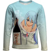 Детский 3D лонгслив Аква и саке - KonoSuba