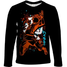 Детский 3D лонгслив Атакующий силуэт Сёё Хинаты - HAIKYUU!!