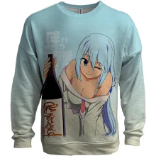 3D свитшот Аква и саке - KonoSuba