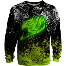 3D свитшот FAIRY TAIL logo green