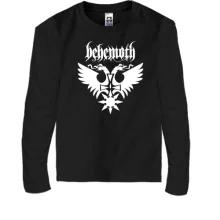 Детский лонгслив Behemoth лого с крестом (2)