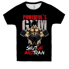 Дитяча 3D футболка Powerful's Gym, DragonBall
