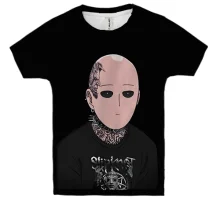 Детская 3D футболка Saitama, Slipknot - OnePunchMan