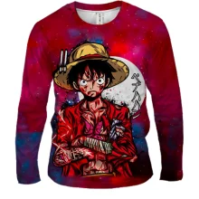 Чоловічий 3D лонгслів Луффі - One Piece, Великий Куш