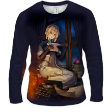 Мужской 3D лонгслив Violet Evergarden