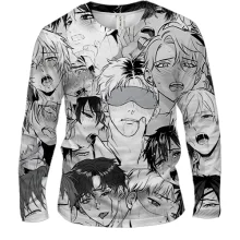 Чоловічий 3D лонгслів Ahegao (man)