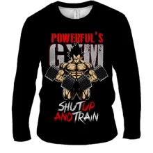 Чоловічий 3D лонгслів Powerful's Gym, DragonBall