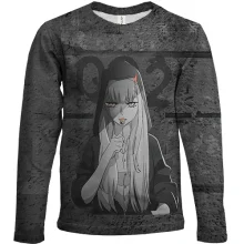 Детский 3D лонгслив Zero Two, Меланхолия