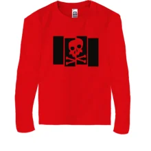Детский лонгслив Black Flag с черепом
