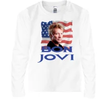 Детский лонгслив Bon Jovi с флагом
