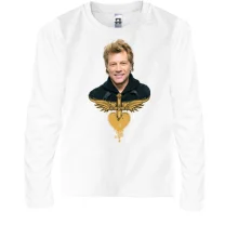 Детский лонгслив Bon Jovi с лого