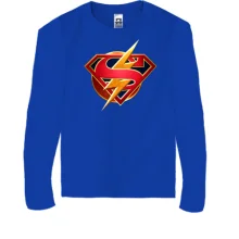 Детский лонгслив Superman and Flash