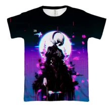 3D футболка 2B, neon - Nier: Automata