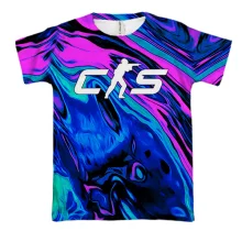 3D футболка CS2 - neon