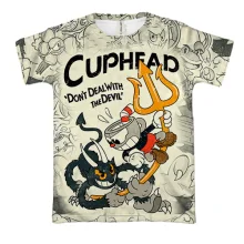 3D футболка Cuphead and Devil