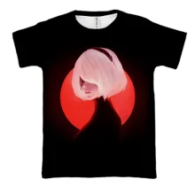 3D футболка 2B Nier Black