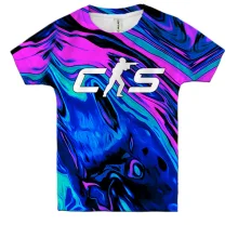 Дитяча 3D футболка CS2 - neon