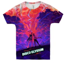 Детская 3D футболка Disco Elysium, art
