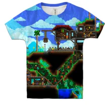 Детская 3D футболка Terraria