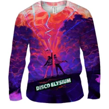 Мужской 3D лонгслив Disco Elysium, art