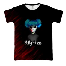 3D футболка Саллі у закривавленій масці - SALLY FACE