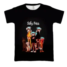 3D футболка Салли в разном возрасте - SALLY FACE