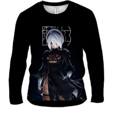 Мужской 3D лонгслив Nier - 2B