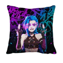 3D подушка League Of Legends - Аркейн Джинкс неон