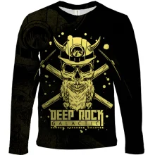 Детский 3D лонгслив Deep Rock Galactic - Danger Darkness Dwarves