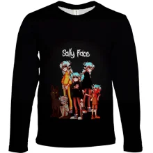 Детский 3D лонгслив Салли в разном возрасте - SALLY FACE