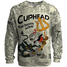 3D світшот Cuphead and Devil