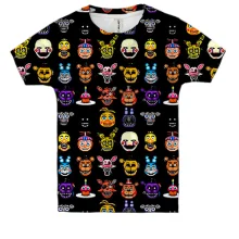 Дитяча 3D футболка Five Nights at Freddy