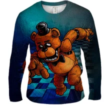 Мужской 3D лонгслив Фредди Фазбер - Five Nights at Freddy's