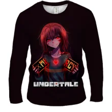 Мужской 3D лонгслив Chara, Mercy - Undertale