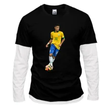 Комбинированный лонгслив с Neymar Brazil