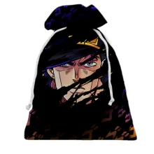 Подарочный мешочек Лицо Джотаро - JOJO`S BIZARRE ADVENTURE