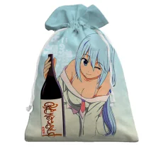 Подарочный мешочек Аква и саке - KonoSuba