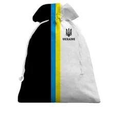 Подарочный мешочек "Ukraine" (бело-черная)