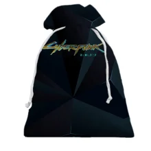Подарочный мешочек "Cyberpunk 2077" полигональная_2