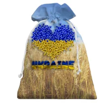 Подарочный мешочек Love Ukraine (пшеничное поле)