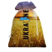 Подарочный мешочек Ukraine (поле пшеницы на закате)