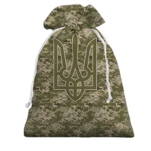 Подарунковий мішечок піксель з Герб України