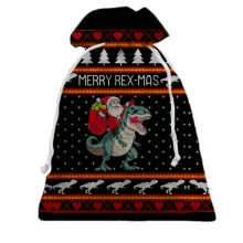 Подарочный мешочек «Merry Rex-mas»