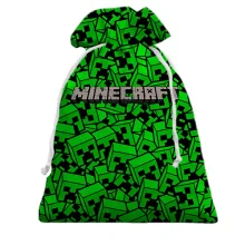 Подарунковий мішечок Minecraft з візерунком із кріперів