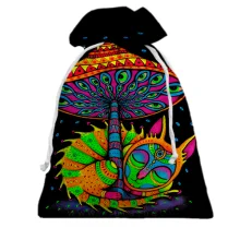 Подарочный мешочек Кислотный котик