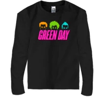 Детский лонгслив Green day color