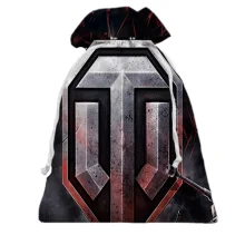 Подарунковий мішечок World of Tanks із великою емблемою на темному тлі