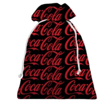 Подарочный мешочек Coca Cola pattern