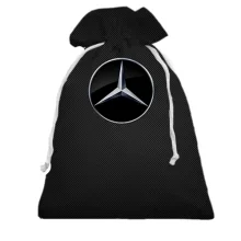 Подарунковий мішечок Mercedes-Benz з емблемою на карбоновому тлі