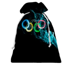 Подарочный мешочек Олимпийские кольца из дыма